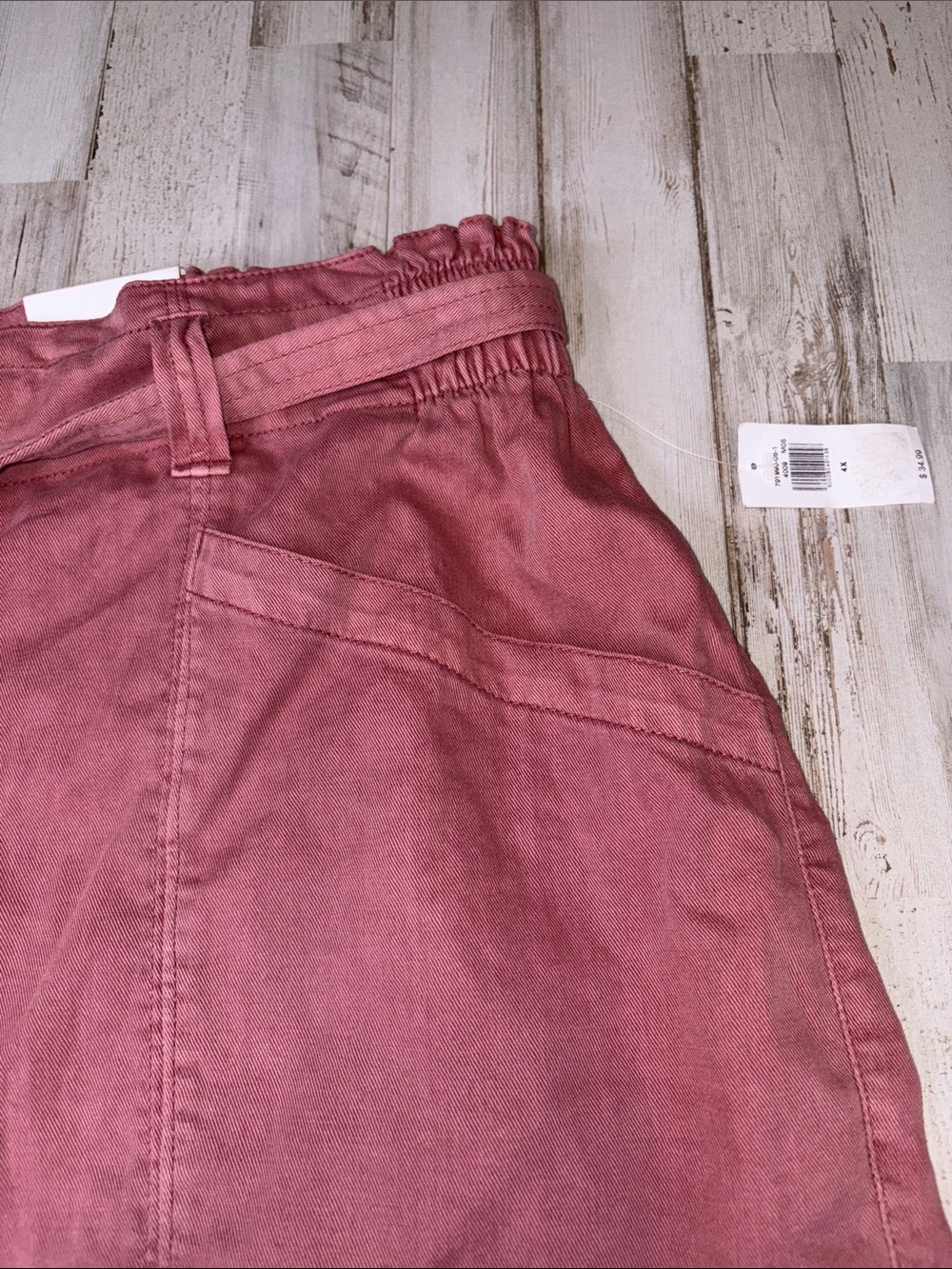 Old Navy High Rise Dusty Rose Drawstring Linen-Blend Plus Size 4X NWT! - Picture 2 of 15